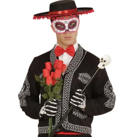 Day Of The Dead Maske Sort/Pink