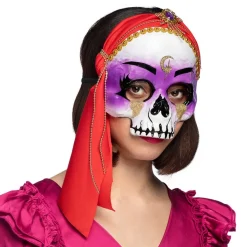 Day Of The Dead Spåkone Halvmaske