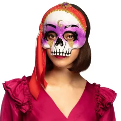 Day Of The Dead Spåkone Halvmaske