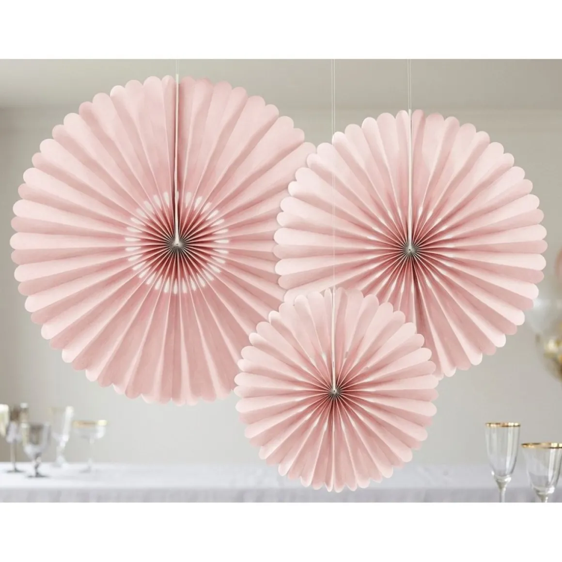 Dekorative Vifter Lys Rosa