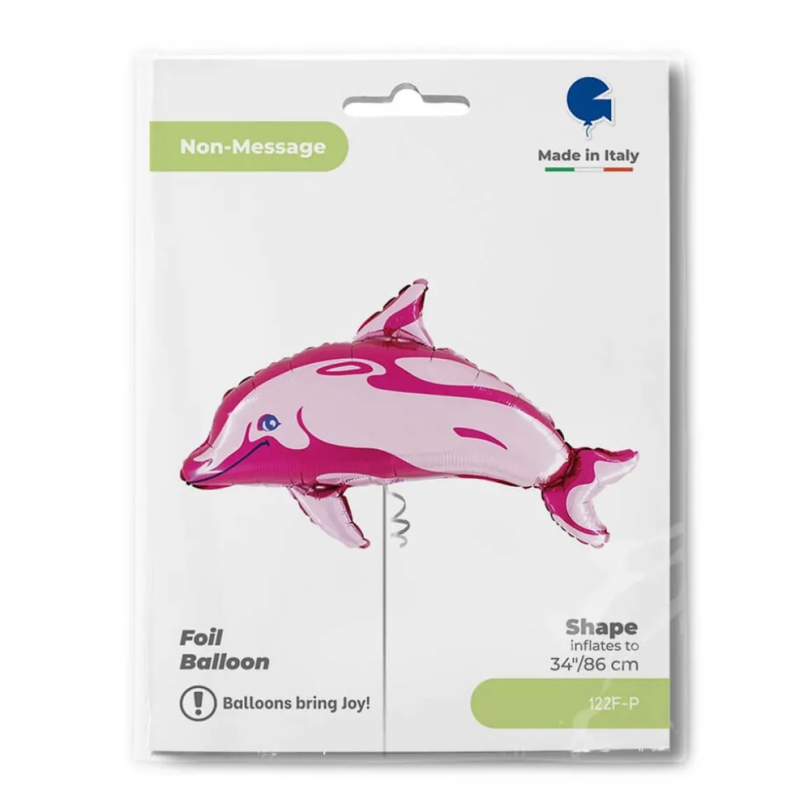 Delfin Folieballon Pink