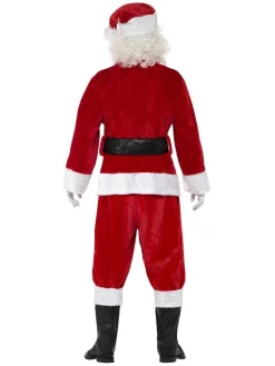 Deluxe Klassisk Plys Julemandskostume