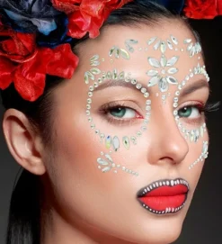 Dia de los Muertos Ansigtskrystaller Diamant