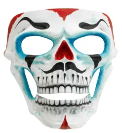Dia de los Muertos Skeletmaske Blå/Rød