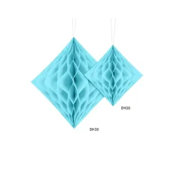 Diamant Honeycomb Lyseblå