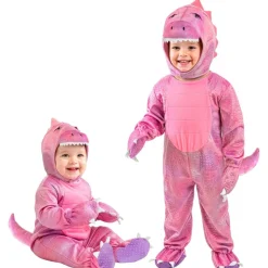 Dinosaur Babykostume Lyserød