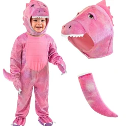 Dinosaur Babykostume Lyserød