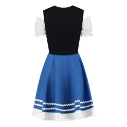 Dirndl Carmen Blå