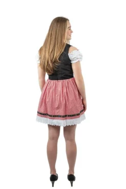 Dirndl Lise Sort/Rød