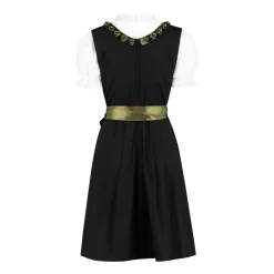 Dirndl Midi Grøn Sort