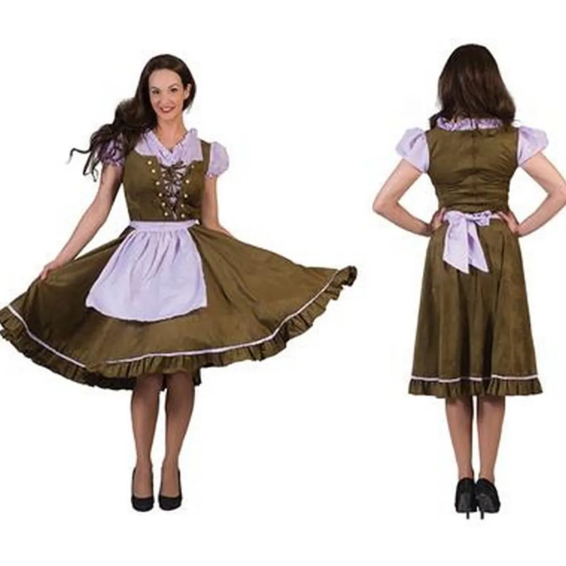 Dirndl Paula Oliven/Lilla