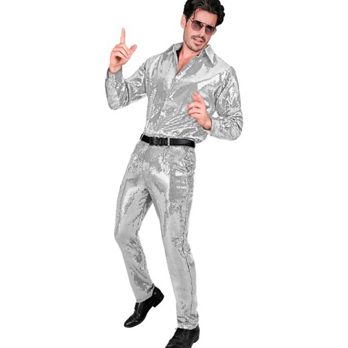Disco Pailletbukser Sølv