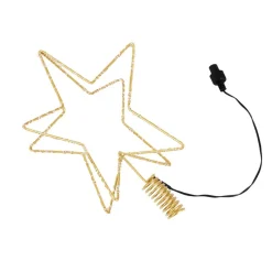 3D LED Juletræsstjerne Guld