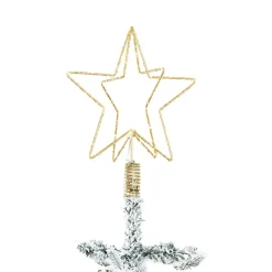 3D LED Juletræsstjerne Guld