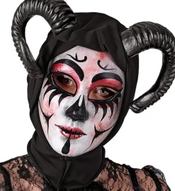 Dæmoninde Hættemaske Sort