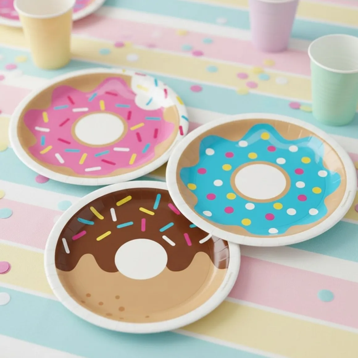 Donut Frokost Paptallerkener