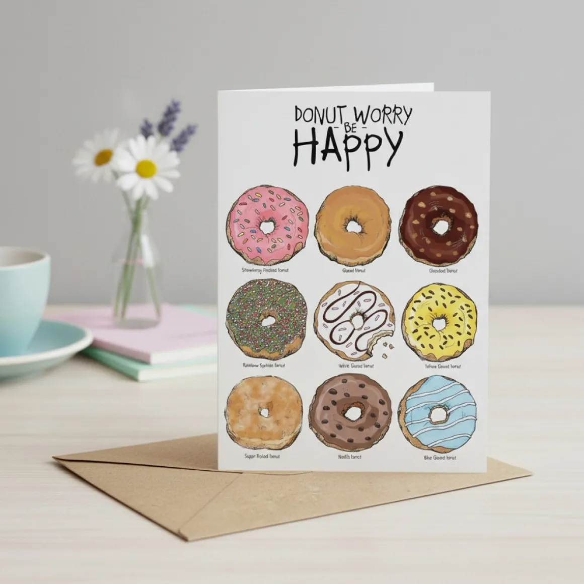 Donut Worry Kort