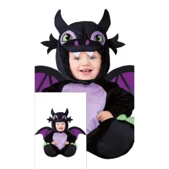Drage Babykostume Lilla/Sort