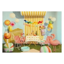 Drink Folieballon Orange/Sort