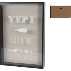 Drinks Kork- Og Ølkapselholder Sort