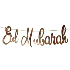 Eid Mubarak Guirlande Rosaguld