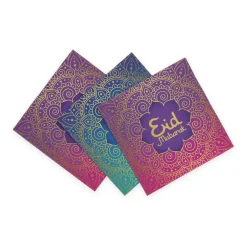 Eid Mubarak Servietter Lilla/Blå