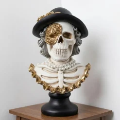 Elegant Skelet Skulptur