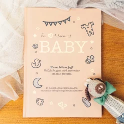 En Hilsen Til Baby Gæstebog Beige