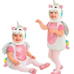 Enhjørning Babykostume Hvid/Lyserød
