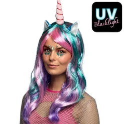 Enhjørning Daydream UV Paryk