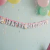 Enhjørning Happy Birthday Guirlande