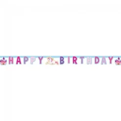 Enhjørning Happy Birthday Guirlande