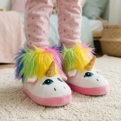Enhjørning Hjemmesko Hvid/Pink