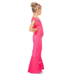70'er Disko Børnekostume Pink