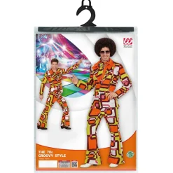 70'er Disko Jakkesæt Orangegul