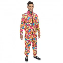 80'er-90'er Retro Træningsdragt Kostume