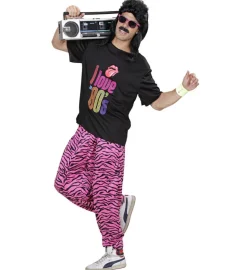 80'er Hiphop Bukser Pink Zebra