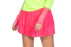 80'er Nederdel Neonpink