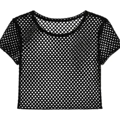 80'er Net T-shirt Sort