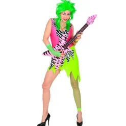 80'er Rockstjerne Kostume Neon