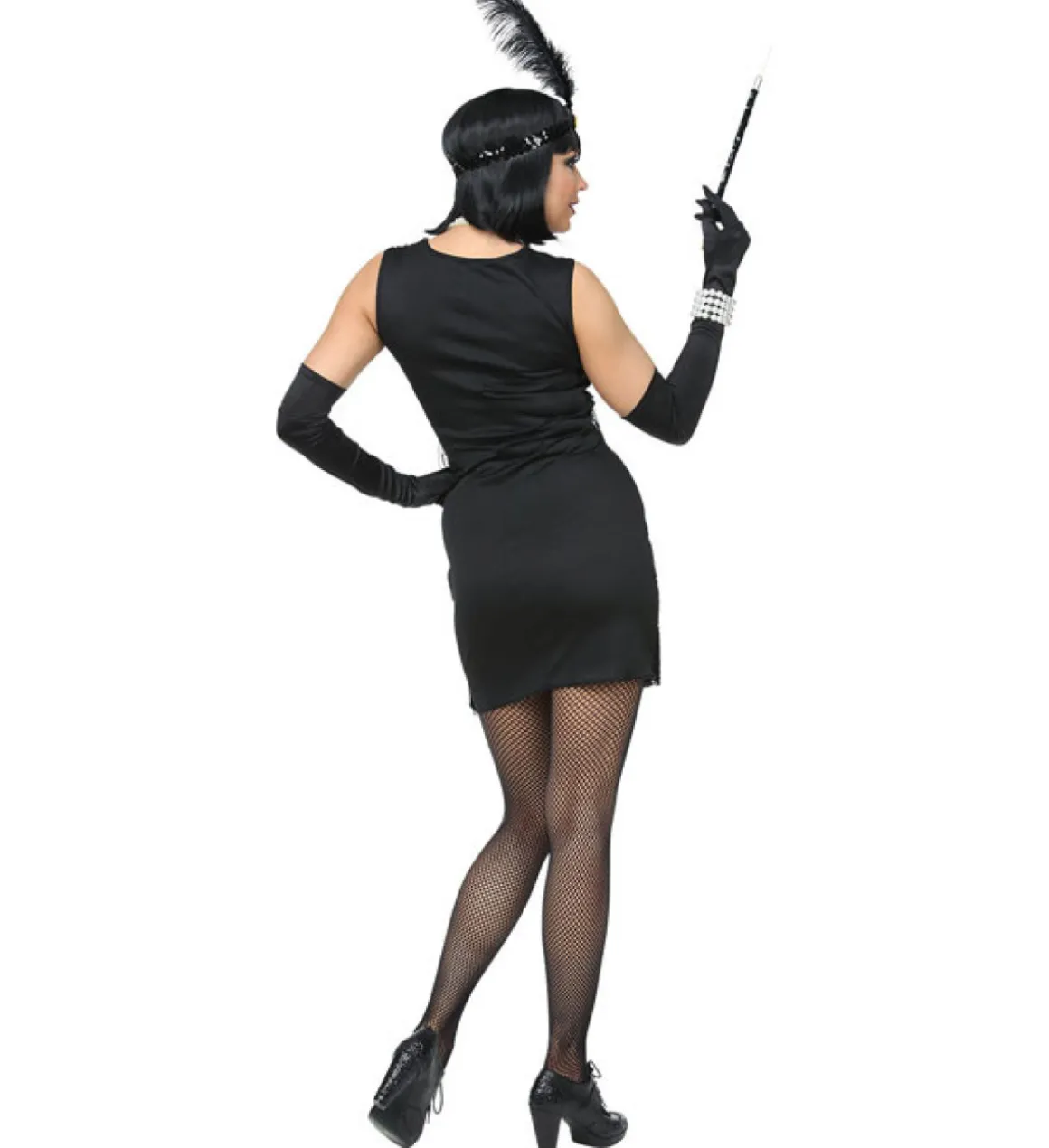 20'er Showtime Flapper Kostume Sort