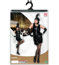 20'er Showtime Flapper Kostume Sort
