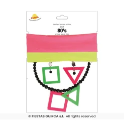 80'er Sæt Pink/Grøn