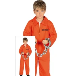 Fangedragt Børnekostume Orange