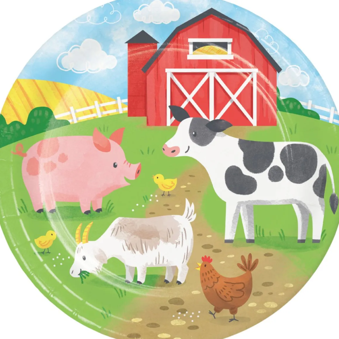 Farm Party Middagstallerkener