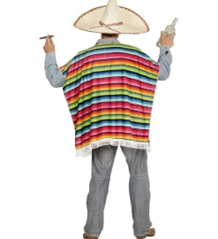 Farverig Poncho