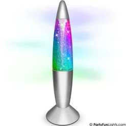 Farveskiftende Glitter Lampe