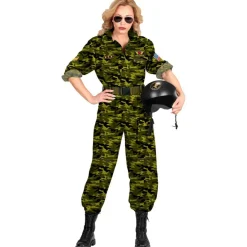 Fighter Pilot Kostume Mørkegrøn