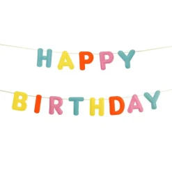 Filt Happy Birthday Guirlande Multi