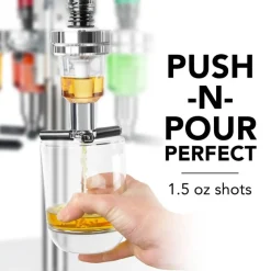 Final Touch® Roterende LED Flaskeholder Til 6 Flasker